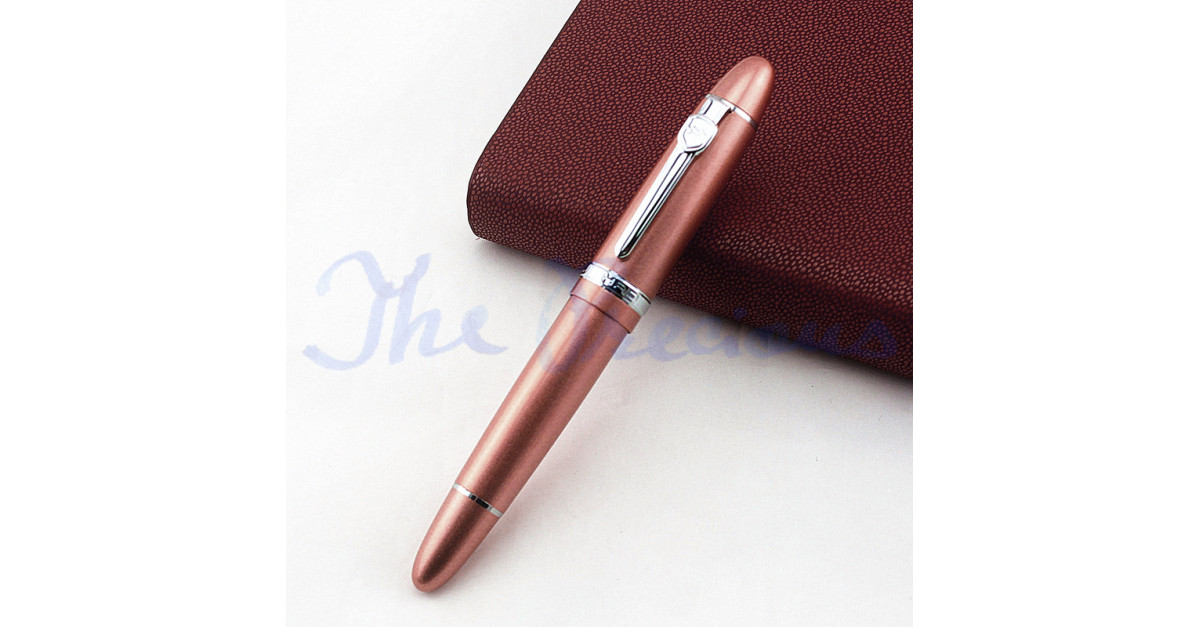 Jinhao 159 Metal Fountain Pen – Fine Nib 0.5mm, Stainless Steel, Chrome/Gold Trim, Includes Converter